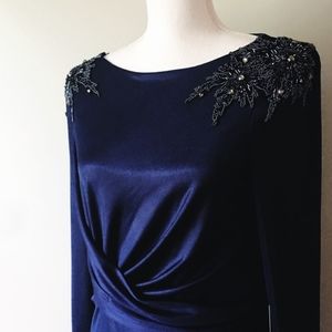 Adrianna Papell navy gown